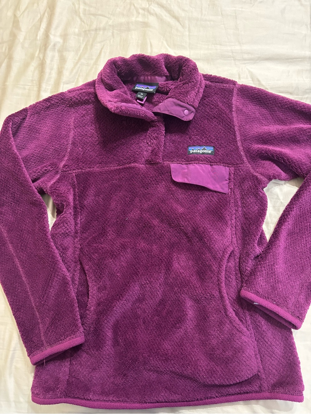 Patagonia Deep Plum Purple Fleece Pullover